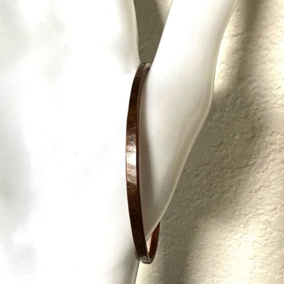 Copper open  cuff bangle bracelet - Picture 10 of 10